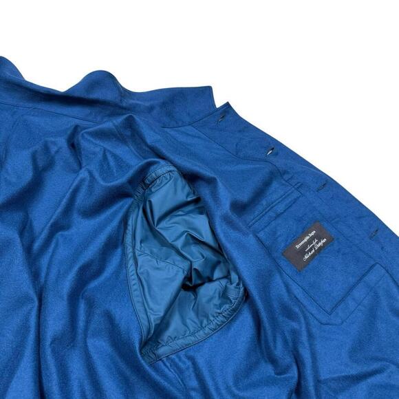 NWT Ermenegildo Zegna Blue 100% Cashmere Overshirt Jacket Made In Italy $2895 - Picture 9 of 13